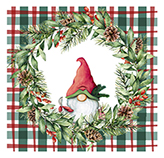 Servilletas Xmas Check 24X24cm