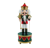 Cascanuez Musical King con Bastón 30cm