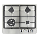 Cocina Ziente 3G+1TC 60x50cm Acero Inoxidable Mastermaid