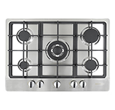 Cocina Ziente 4G+1TC 70x50cm Acero Inoxidable Mastermaid