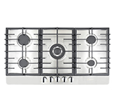 Cocina Ziente 4G+1TC 90x50cm Acero Inoxidable Mastermaid