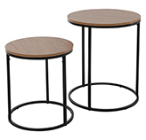 Mesa Solbank con Madera de Pino 2 Piezas