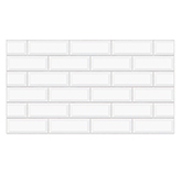 Cerámica Block Blanco Brillo 33x57cm (.192)