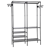 Estante para Ropa con Repisas 108x36x170cm Negro