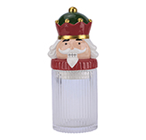 Galletera Nutcracker Rojo Vidrio 12X30cm