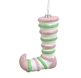 Bota de Elfo Colgante Rosa y Verde 12.8cm