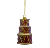 Tambores Colgantes Rojo Oro 6X10.6cm