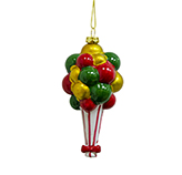 Globos Colgante Rojo Verde Oro 6X13cm