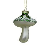 Hongo de Vidrio Colgante Verde 6X8.2cm