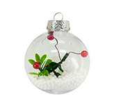 Bola Clear Decorativa Cerezo 8cm