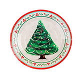 Plato Desechable Árbol 18x18cm 10 Piezas
