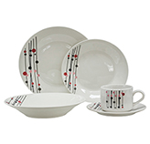 Vajilla Springtime 20 Piezas Vitreo