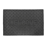 Alfombra Welcome Negro y Gris 40X60cm