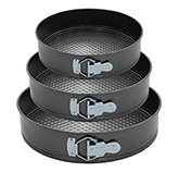 Molde para Hornear Desmontable Redondo Set de 3 Piezas