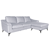 Sofá Seccional Oldfield Derecho o Izquierdo Gris