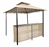 Gazebo Bar Beige 2.44x2.44 metros