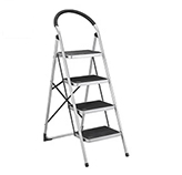 Escalera de Acero 4 Pasos Plegable 116cm 150kg