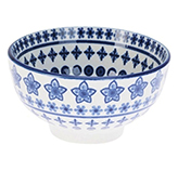 Tazon de Porcelana Mosaico Azul 11.5X6cm