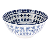 Tazón de Porcelana Mosaico Azul 15.5X7cm