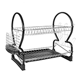 Platera Viva Negro Cromo con Bandeja