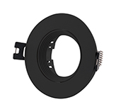 Ojo de Buey Móvil Negro Mate 90mm GU10 Eurolight