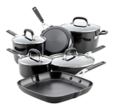 Ollas 10 Piezas Anonized Negro Kitchenaid