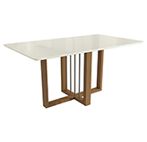 Mesa de Comedor Atola 90x160cm Blanco