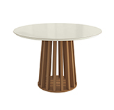 Mesa de Comedor Bali 105cm Laurel Blanco