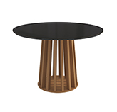 Mesa de Comedor Bali 105cm Laurel Negro