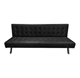 Sofá Cama los Ángeles Negro 177X77X94cm
