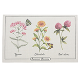 Individual Yute Flores Caléndula 45x30cm