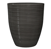 Porta Macetero Rayas Horizontal Café 42x35cm