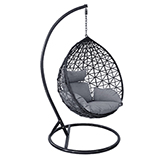 Silla Colgante Aura Gris