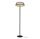 Lámpara de Piso LED Anida Negro/Oro