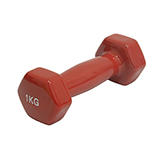 Mancuerna Vinil 1kg Roja