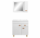 Mueble de Baño Portofino 80cm 3 Puertas Blanco