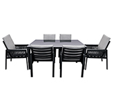 Comedor de Patío Beverly Black