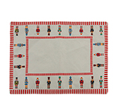 Individual Nutcracker 33x45cm Rojo Blanco