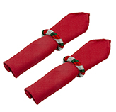 Servilletas Xmas Basic Rojo 2 Piezas