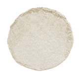 Alfombra Peluda Blanco Redonda 110cm