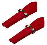 Servilleta Xmas Basic Rojo 2 Piezas
