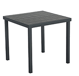 Mesa de Patío Visby Gris 75x75cm