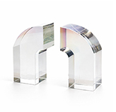 Soporte de Cristal para Libro Clear 15x2cm