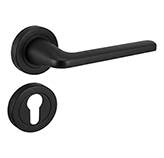 Manivela TREVI C2B Negro Mate con Roseta