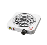 Cocineta Eléctrica 1 Hornilla 5 Niveles 1000w Blanca Mastermaid