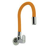 Grifería Pico Flex de Pared para Cocina Naranja Cromo Vitta