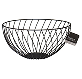 Frutero de Metal Negro 25X12X25cm