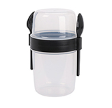 Vaso para Yogurt con Tenedor y Cuchillo 1100ML