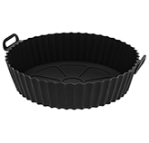Molde de Silicon para Air Fryer 20.5cm Negro