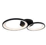 Lámpara de Techo LED Gate Doble Negra 80cm